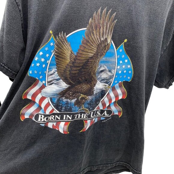Other - Vintage Born in The USA Eagle Tshirt XL Black